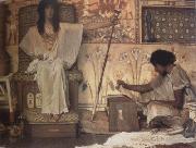 Alma-Tadema, Sir Lawrence Joseph,Overseer of Pharaoh's Granaries (mk23) Sweden oil painting artist